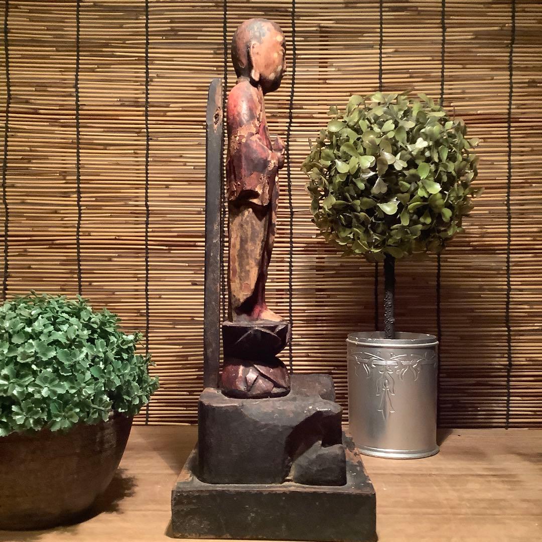 平安〜室町「如意宝珠地蔵菩薩」六道一尊・地蔵菩薩本願経・大乗大集地蔵・木彫彩色