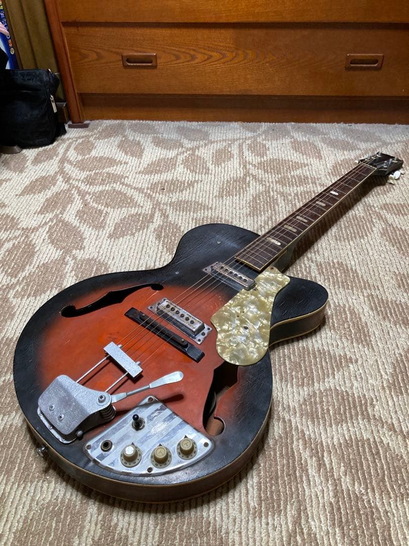 値下げ、ジャパンヴィンテージ 60年代フルアコタイプ(TEISCO製の可能性大)