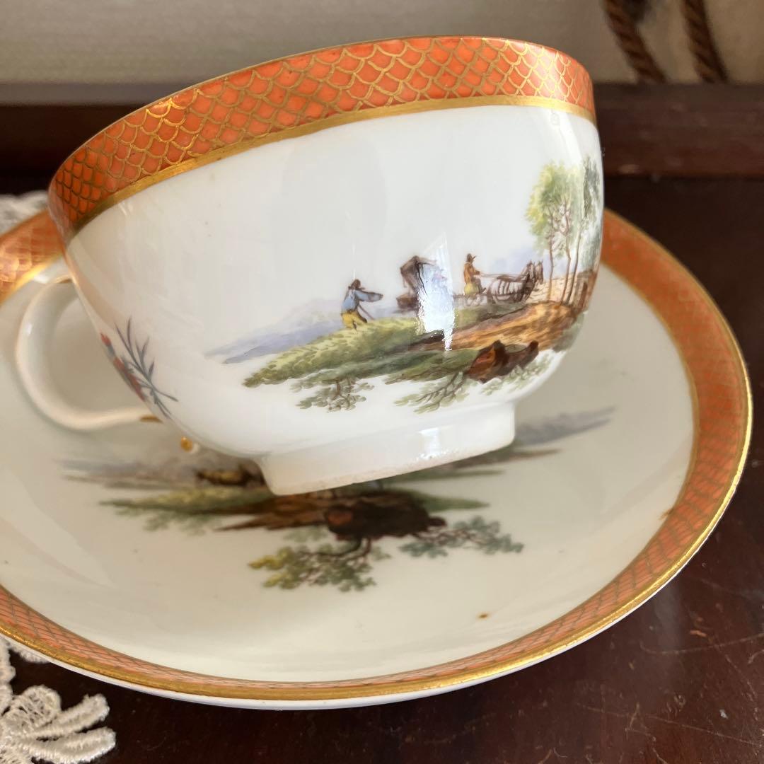 アンティークマイセン マルコリーニ期　ミニアチュールのCS