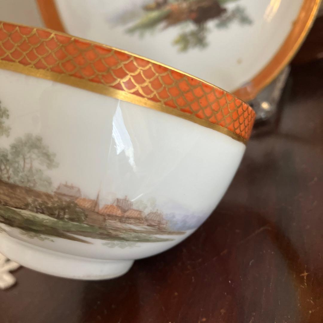 アンティークマイセン マルコリーニ期　ミニアチュールのCS