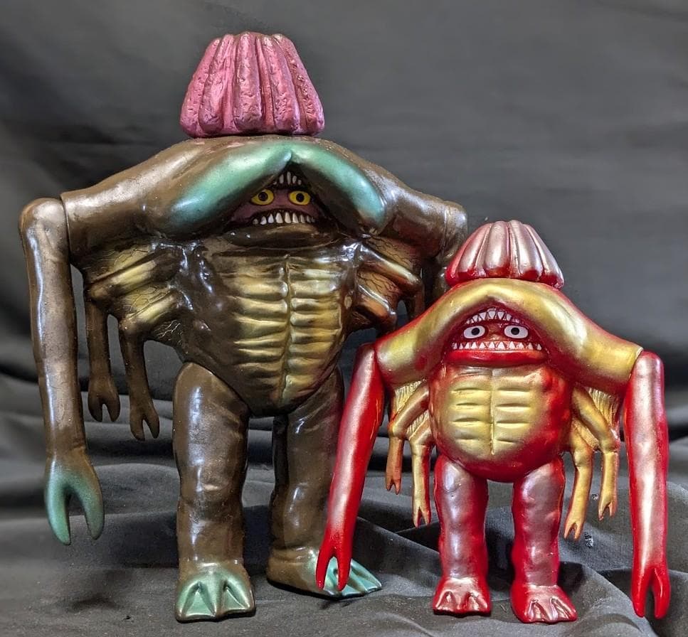 キュドラ「キャプテンウルトラ」登場怪獣（マーミット）ソフビフィギュア２体セット