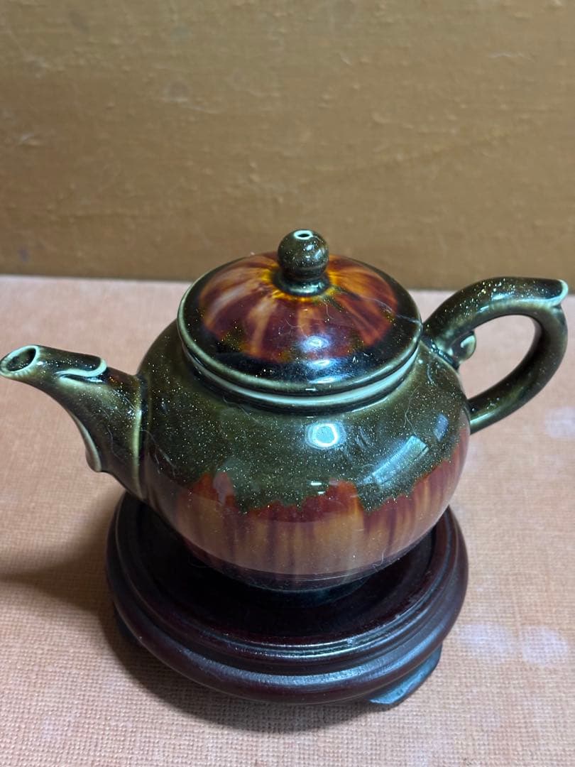 中国福来金運沈純金釉茶器揃　年間限定注門品