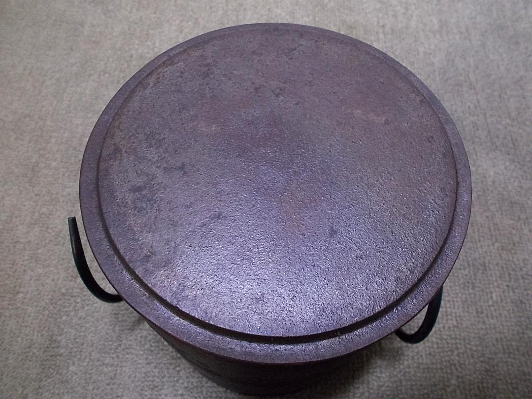 茶道具 人間国宝高橋敬典作 雲龍釜 茶釜 釜環 極厚共箱 送料込み