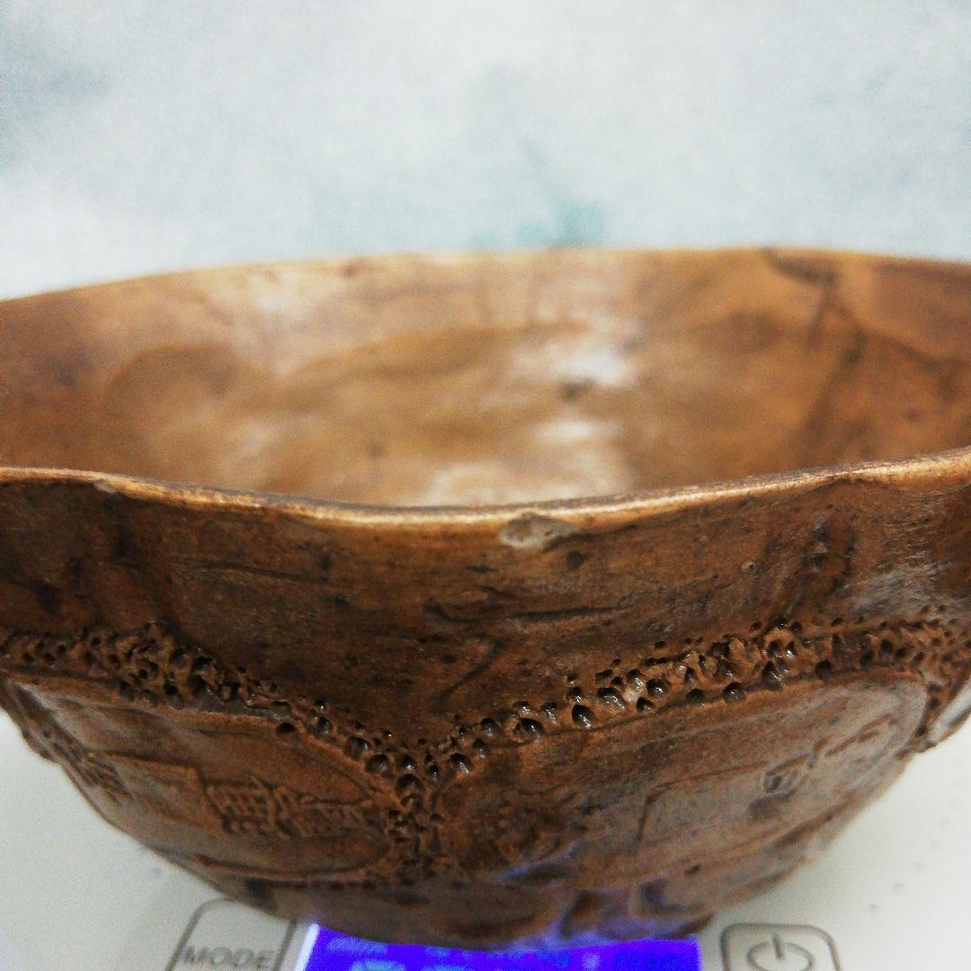 時代茶道具珍品抹茶茶碗天保通宝型押出古陶磁器時代不明コレクション