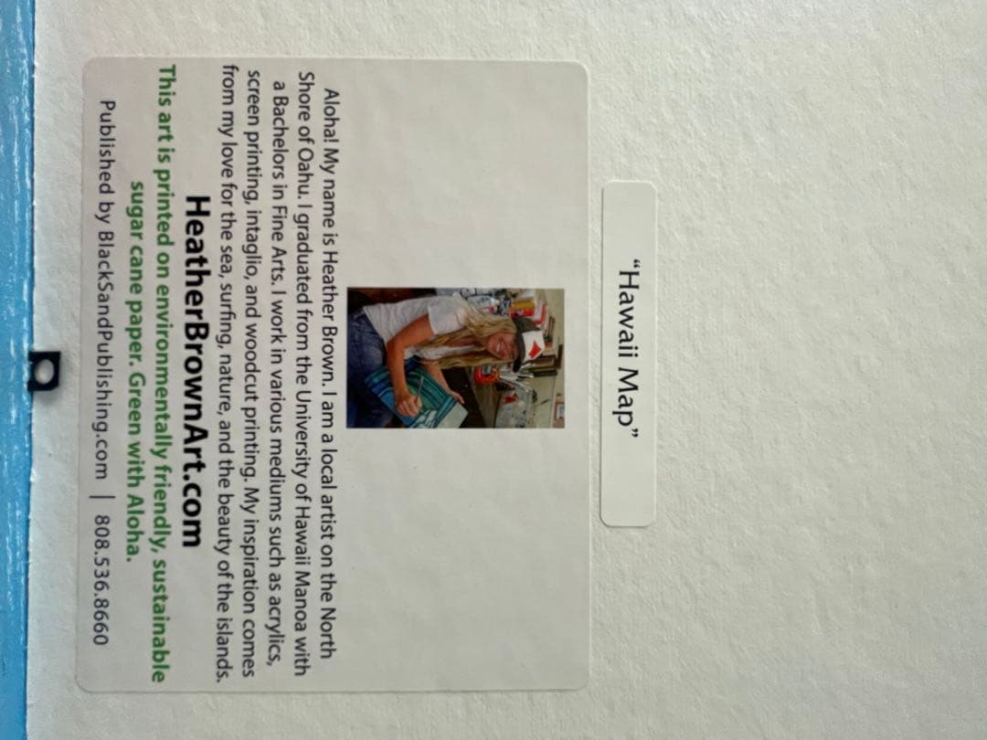 絵画 Heather Brown Hawaii Map