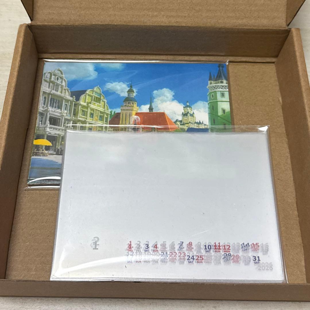 ジブリ 魔女の谷 フレーム付カレンダー　2026メリーゴーランド