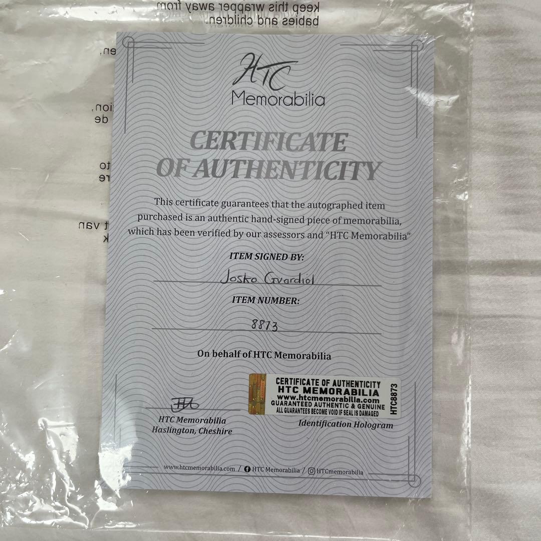 マンチェスターシティ 23/24 アウェイ グヴァルディオル サイン入り M