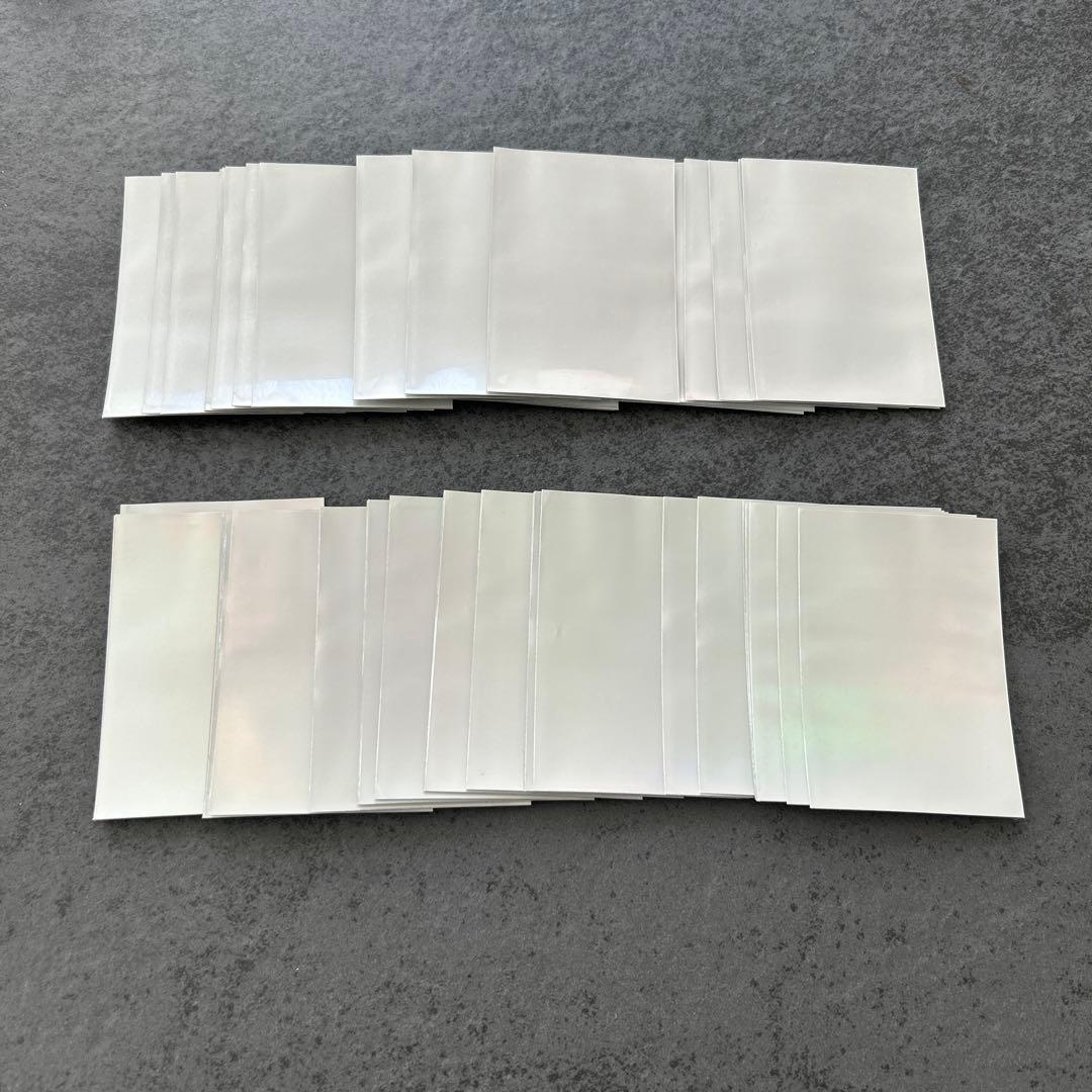 遊戯王　スリーブ　初期ロゴ　閃光の波動　白　55枚