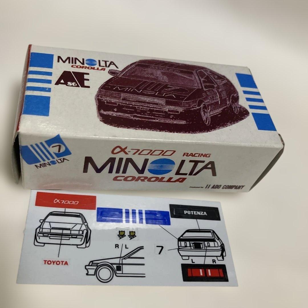 トミカMINOLTA AE86レビン未使用 グループＡ　iiADO特注　日本製