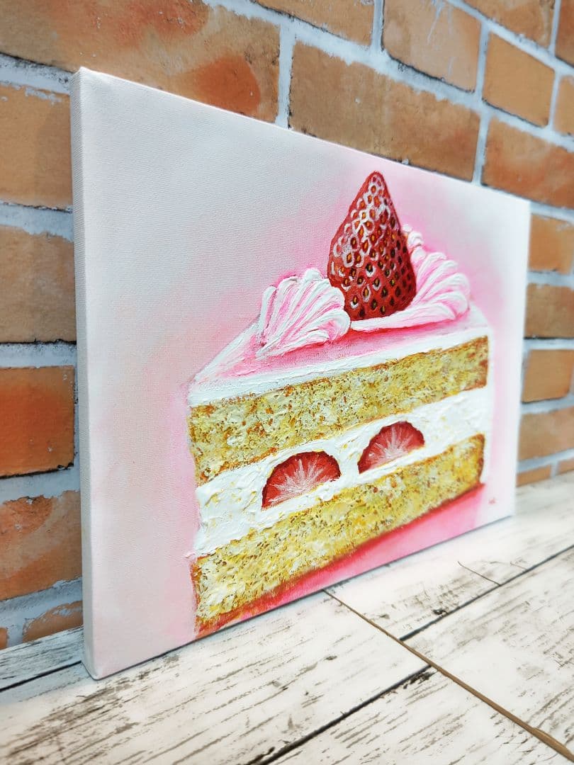 油絵 絵画 【ショートケーキ】