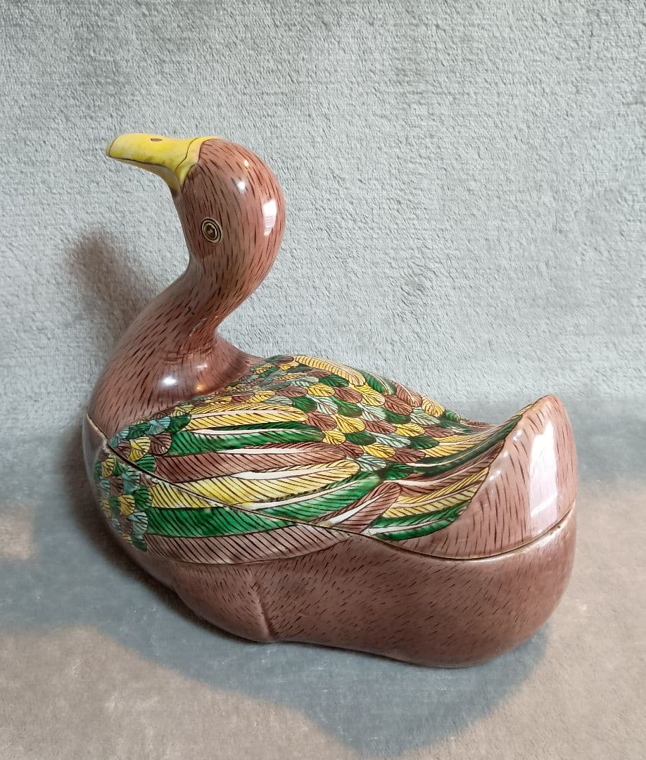 鴨型アンテークチューリン チューリン　スープ入れ容器