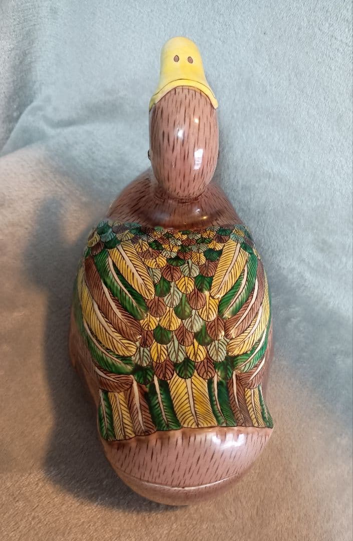 鴨型アンテークチューリン チューリン　スープ入れ容器