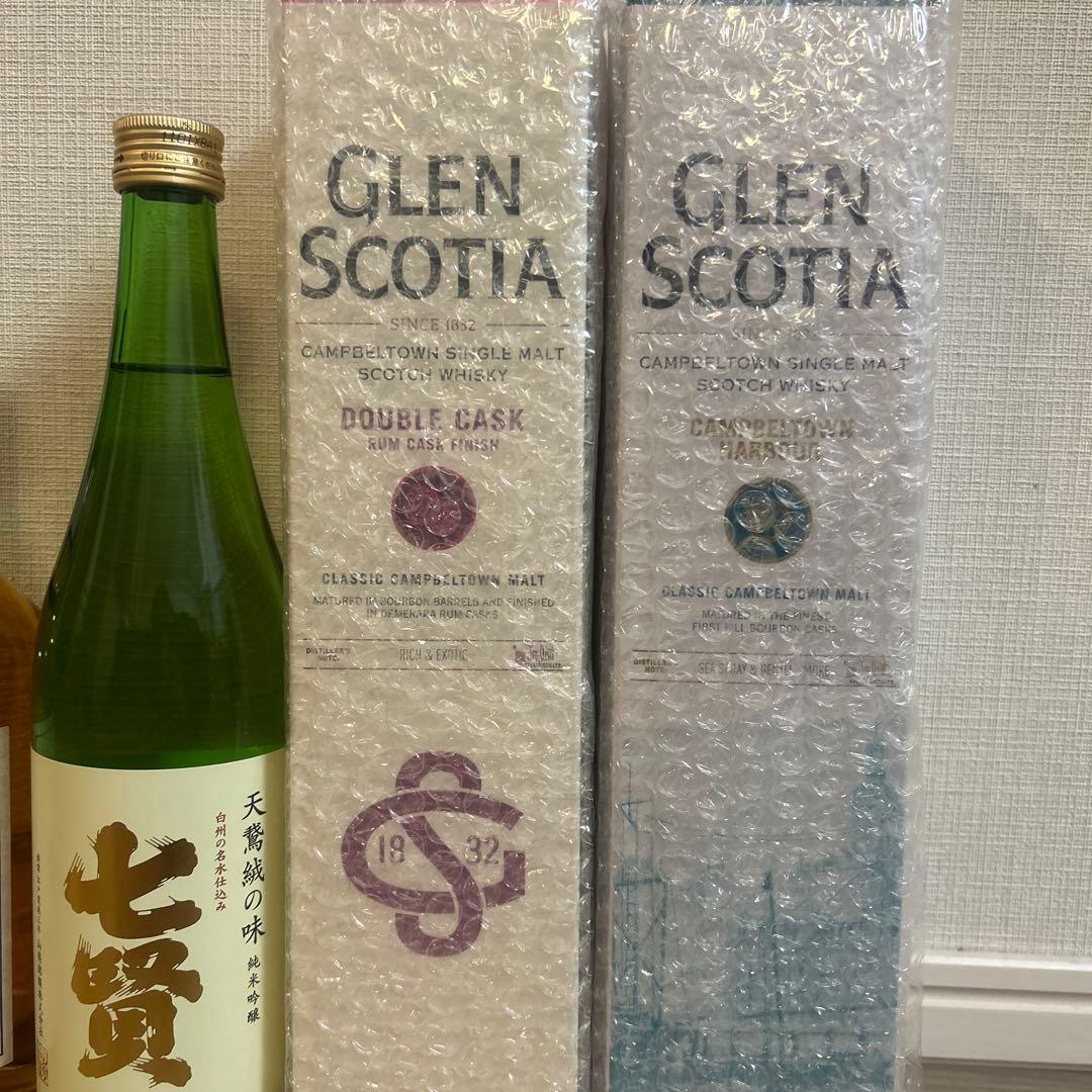 GLEN SCOTIA を含むウィスキー3本　日本酒1本の合計4本セット