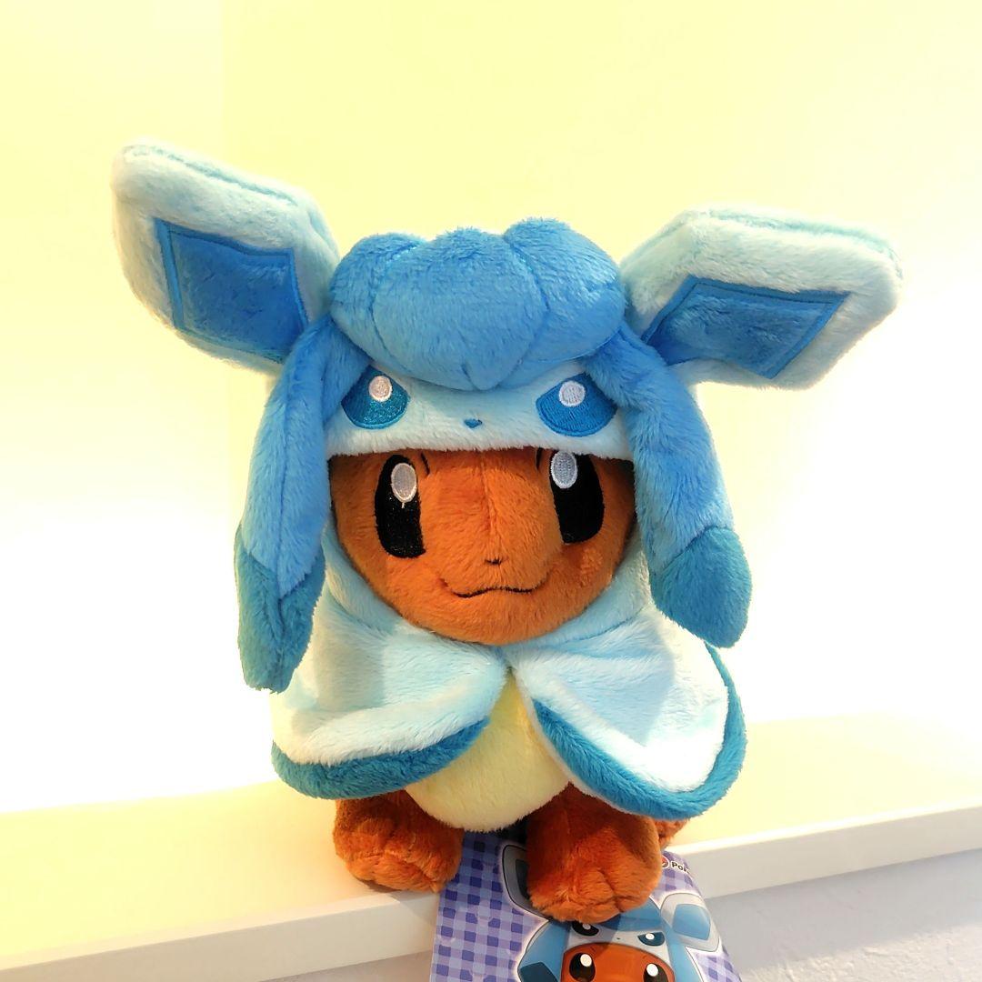 ポケモン グレイシアのポンチョを着たイーブイ ぬいぐるみ グレイシア イーブイ