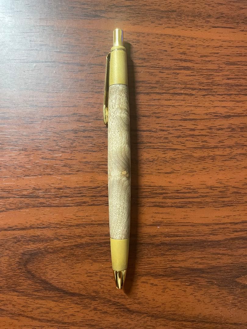 ボナンペン マーブルウッド 0.5mmシャーペン 金加工真鍮金具