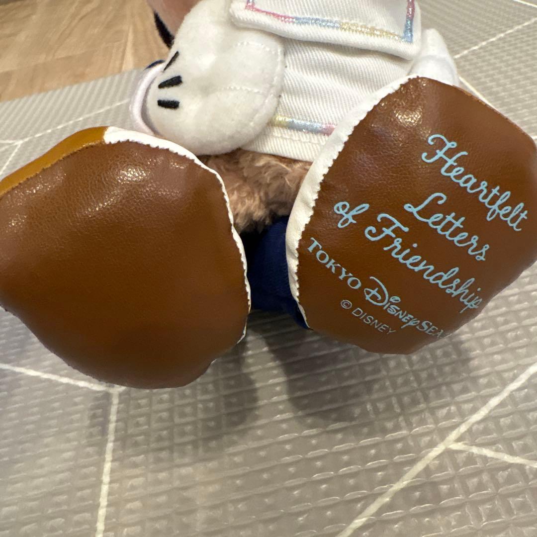 ハートフェルトレターズオブフレンドシップ ミッキー ダッフィー ぬいぐるみバッジ