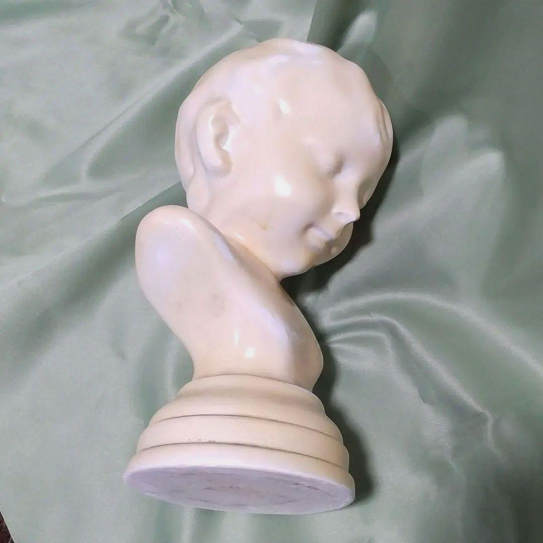 胸像　石膏像　うつむき坊や　アンティーク　インテリア　アート　美術　デッサン