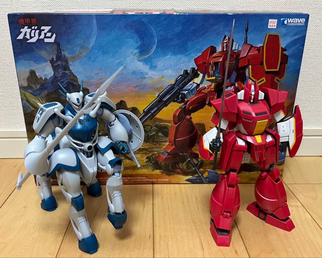 Wave 機甲界 ガリアン重装改 未組 ＆ ガリアン プロマキス パチ組セット