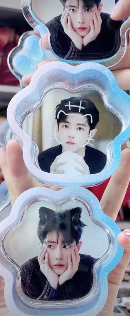 肖戦 二層構造の猫の肉球レジン収納ボックス❣️9セット❣️確認用❣️0106