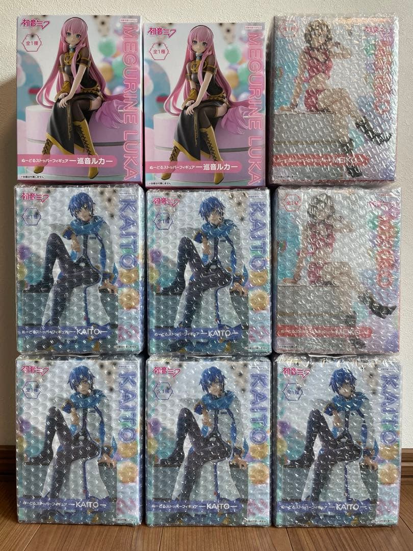 ぬーどるストッパー フィギュア　巡音ルカ　MEIKO KAITO 9個セット