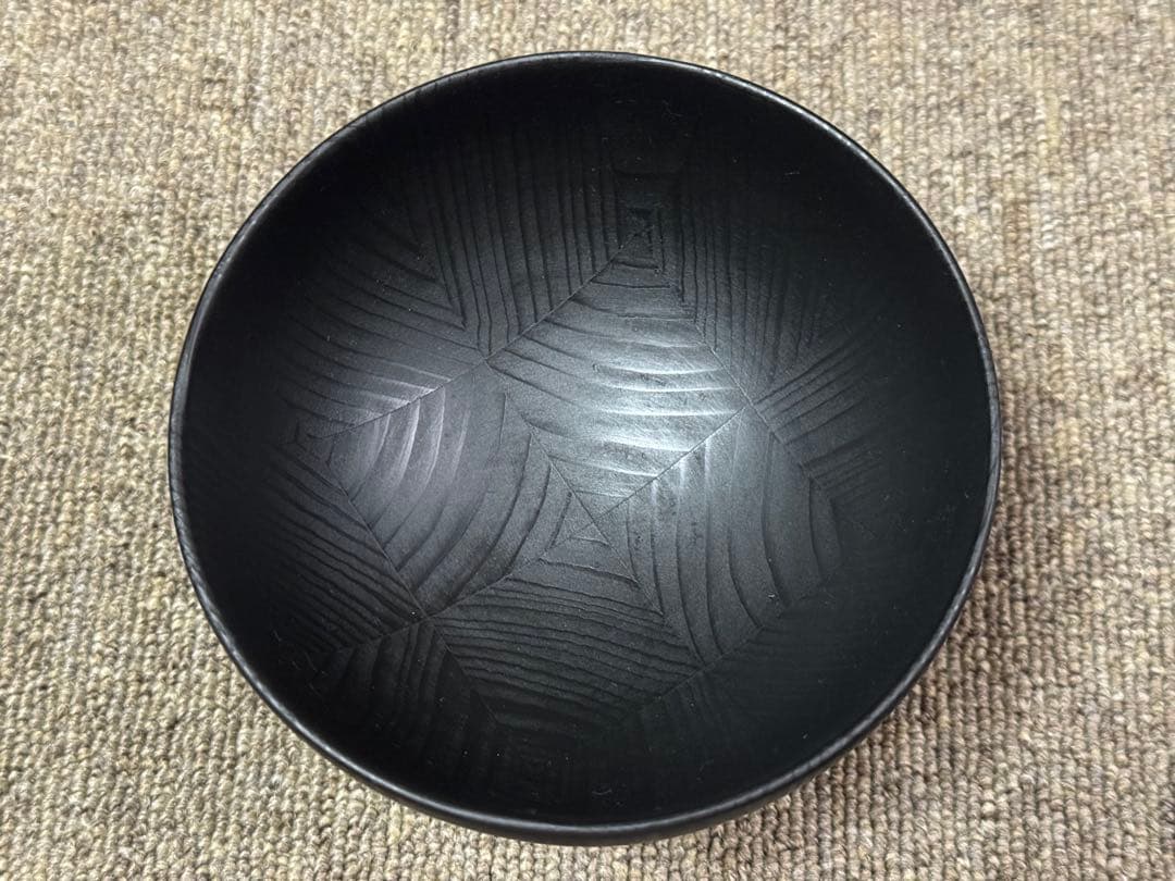 森下綾 椀 幾何学模様 天然木 漆