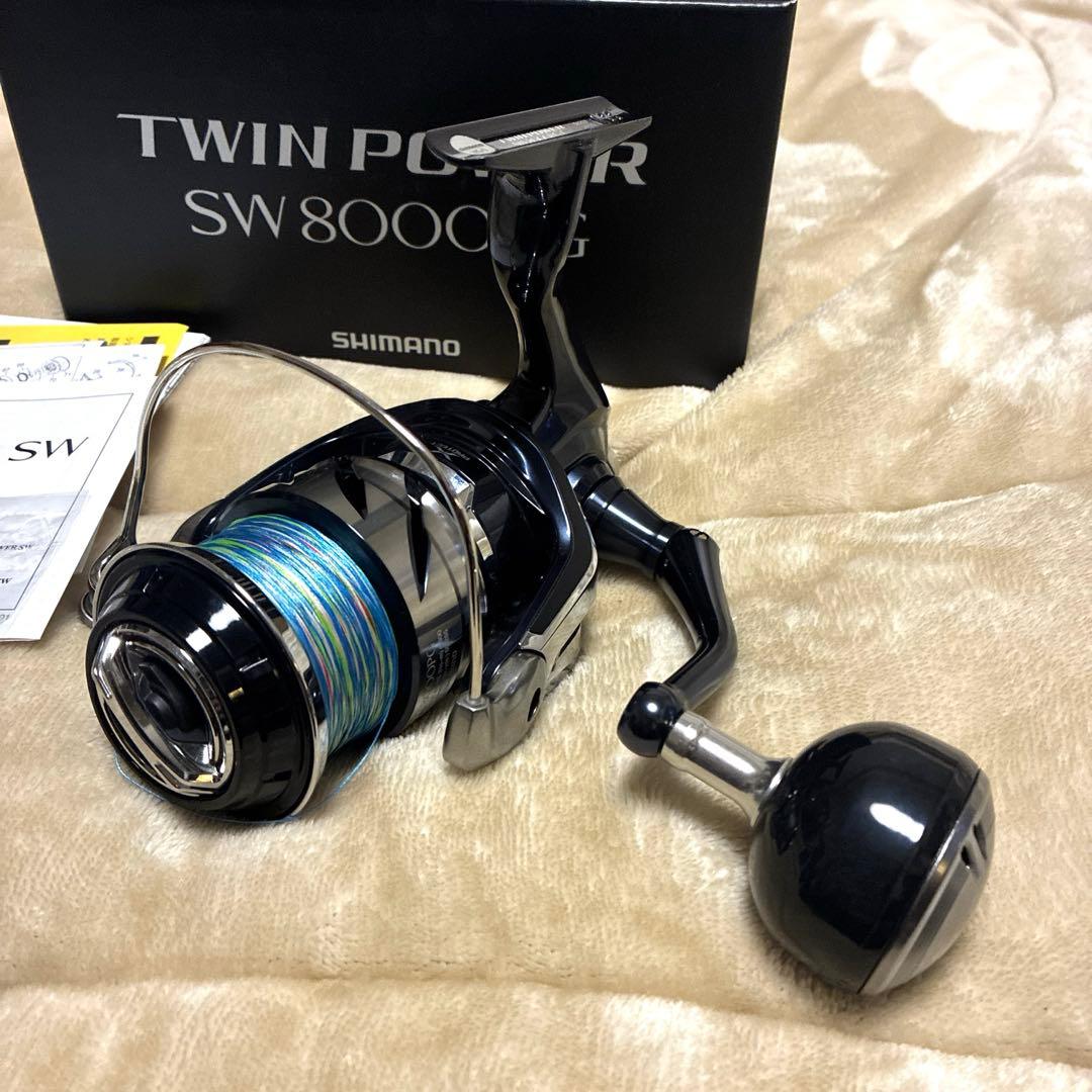 【美品】 TWIN POWER SW8000PG スピニングリール