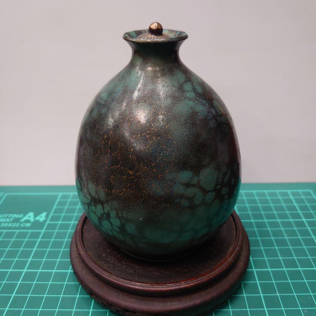 激安出品★アンティーク飾りツボ★中国骨董？古いモノと思います❗