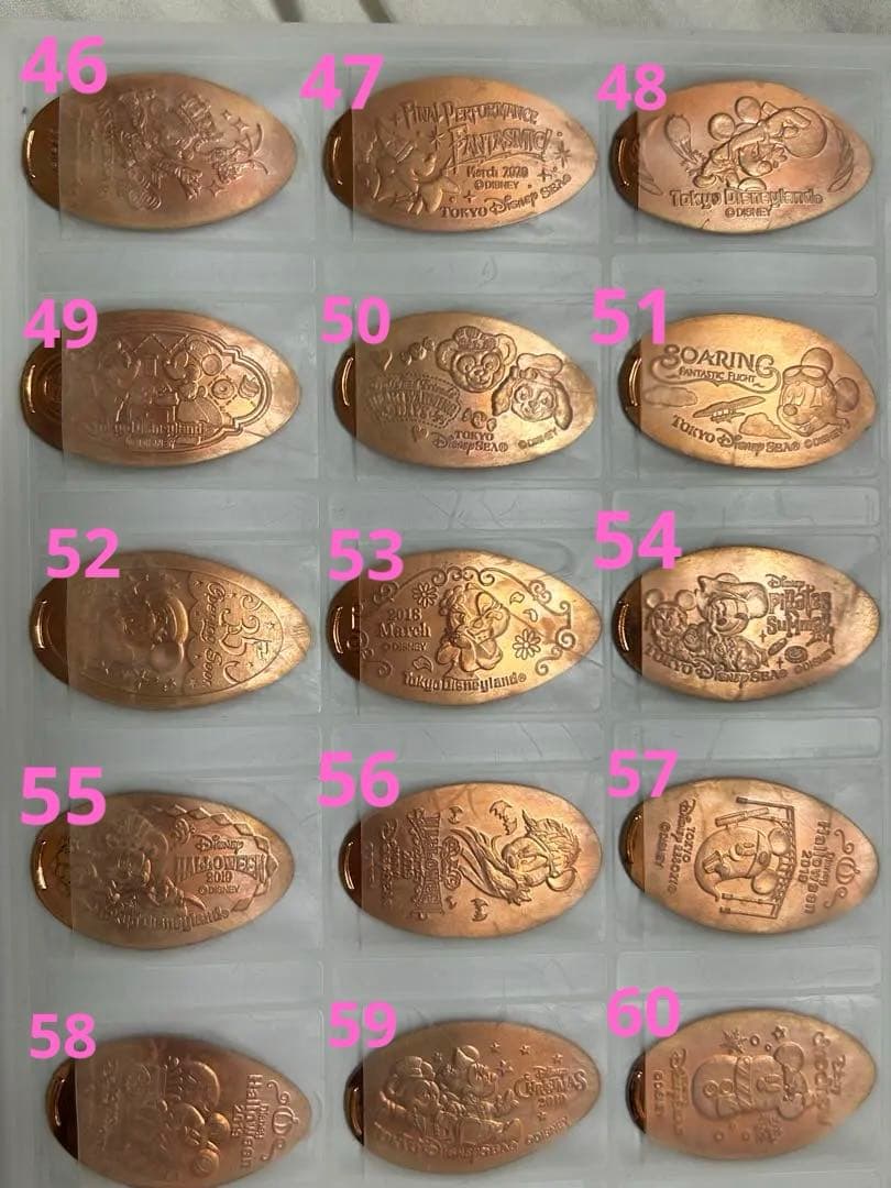 ディズニー　スーベニアメダル　2010-2021　スーベニアケース