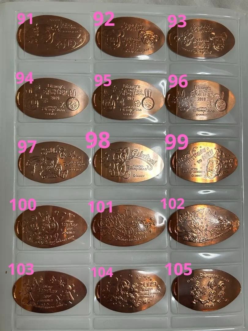 ディズニー　スーベニアメダル　2010-2021　スーベニアケース