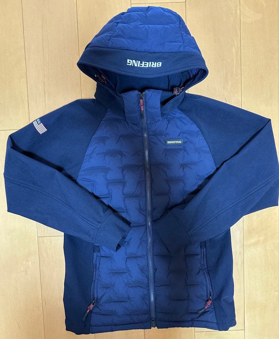 ブリーフィング　ハイブリッドダウンジャケット　ネイビー Mサイズ