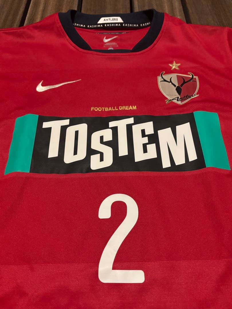鹿島アントラーズ　2010年　優勝ワッペン　内田篤人　ユニフォーム　新品　希少
