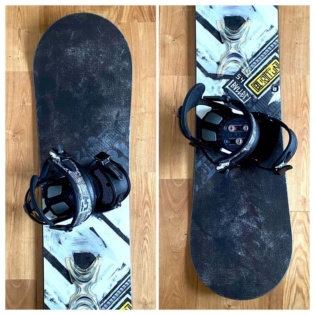 スノボ4点セット ボード バートン 154cm ブーツ 26.5cm バイン 袋