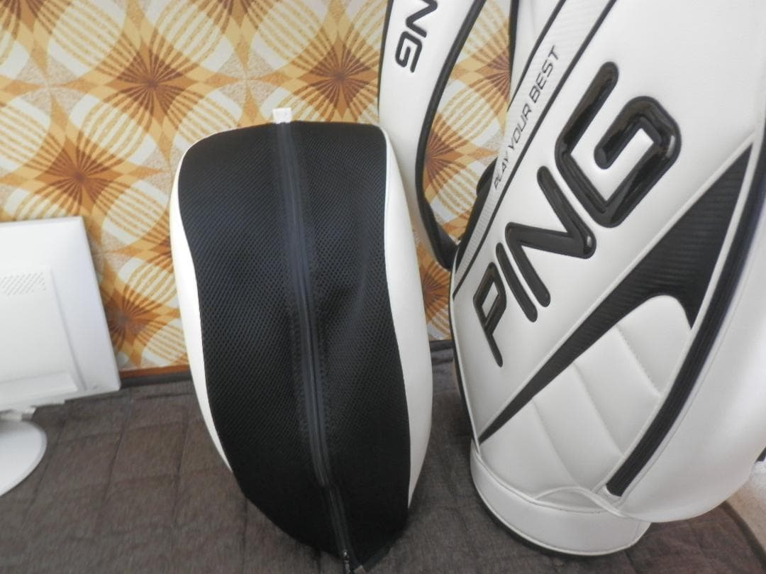 PING キャディバッグ ホワイト/ブラック9.0型