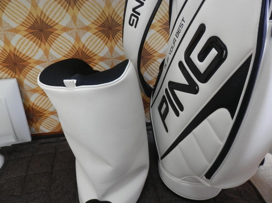 PING キャディバッグ ホワイト/ブラック9.0型