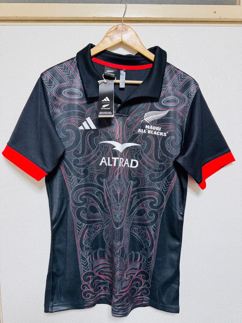MAORI ALL BLACKS レプリカジャージ XLサイズ 黒/赤　タグ付き