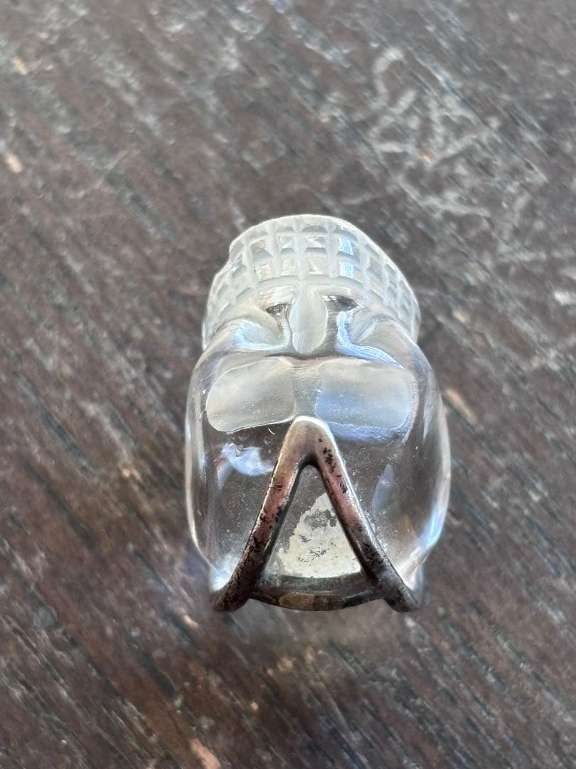 アンティーク　スカル　クリスタル