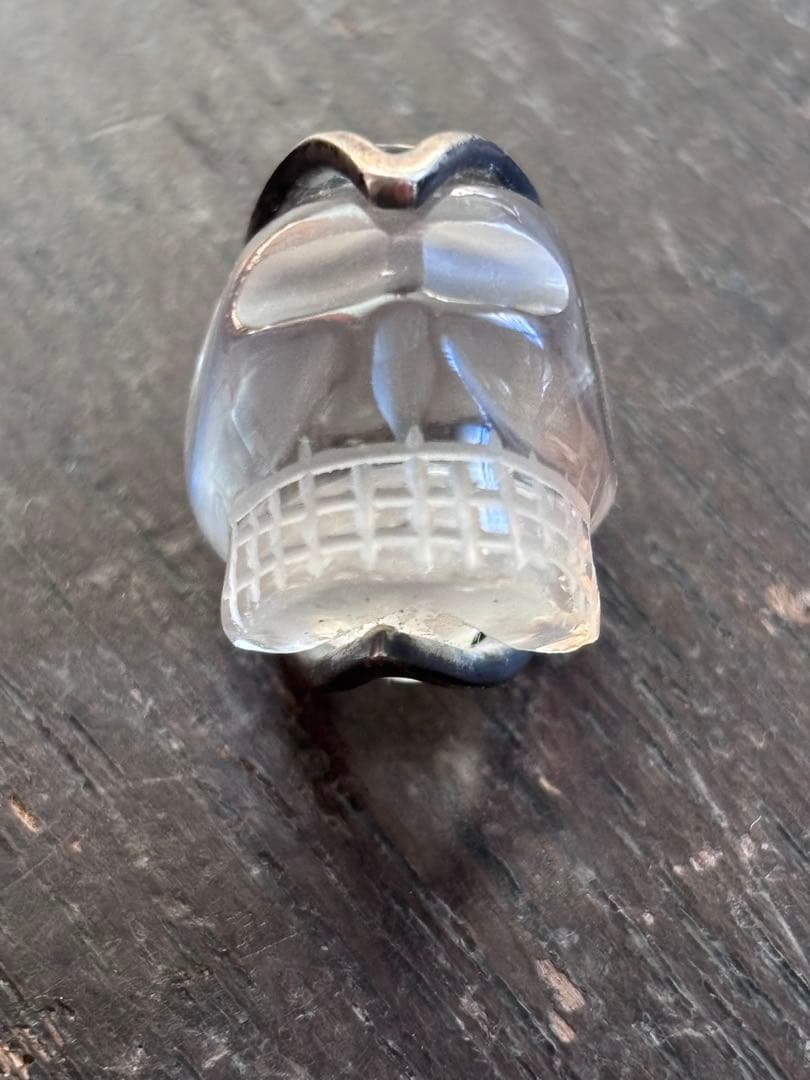 アンティーク　スカル　クリスタル