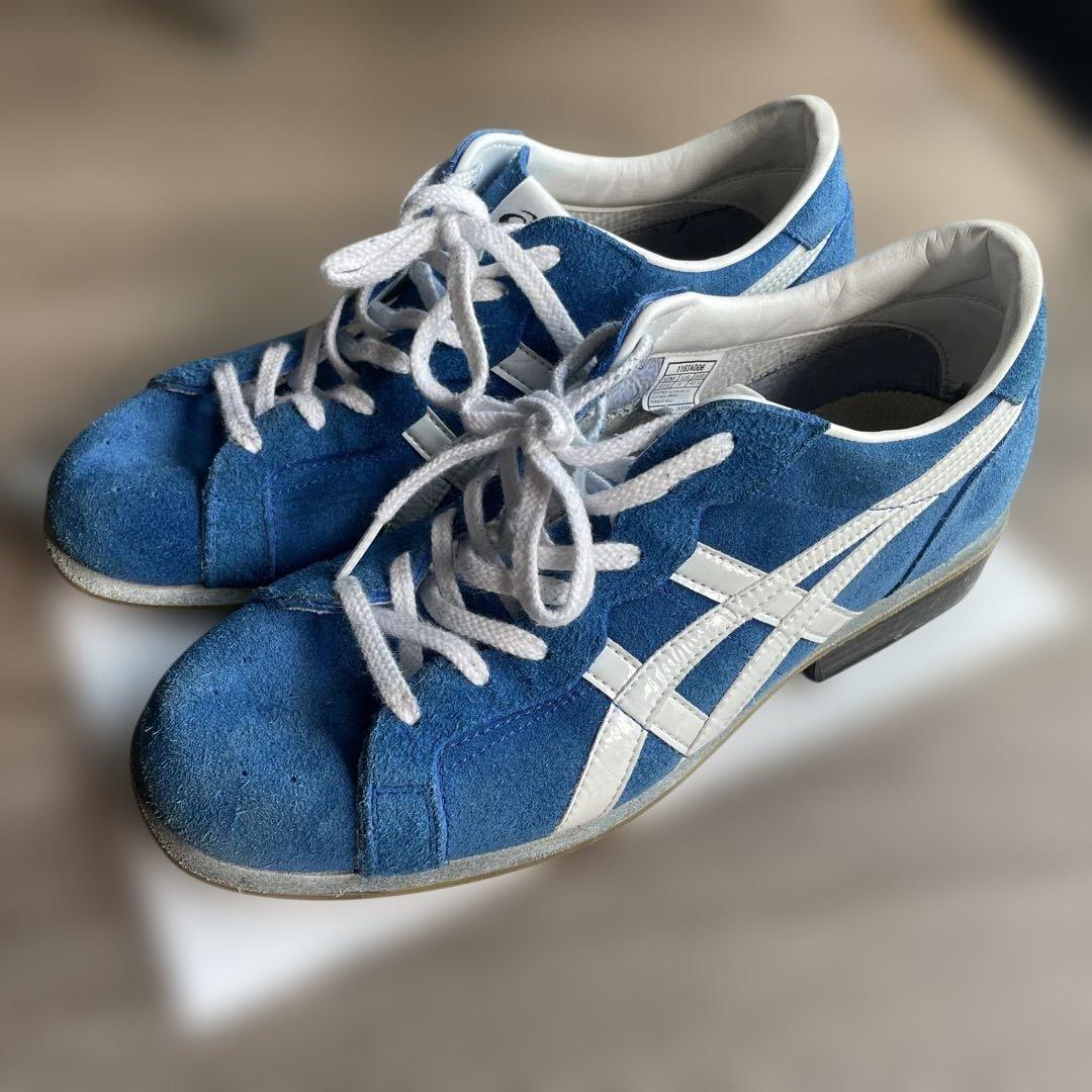 asics　ウエイトリフティングシューズ　ブルー/ホワイト　27.0cm