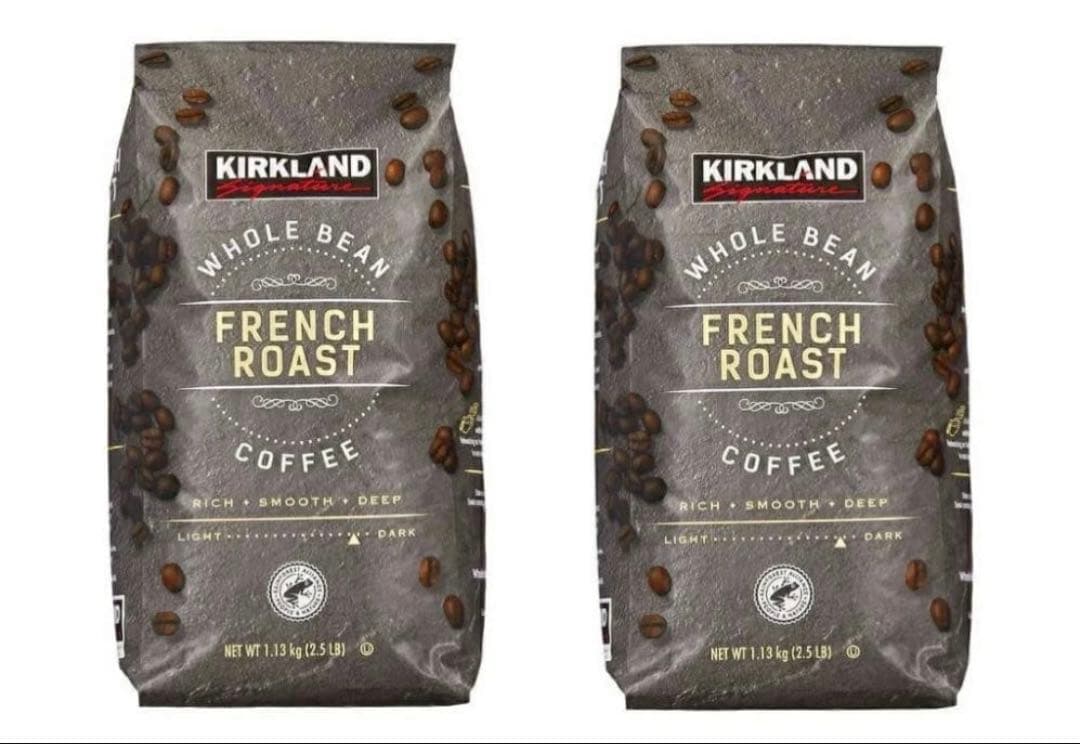 【2袋】コストコ カークランド フレンチロースト コーヒー豆 1.13kg×2袋