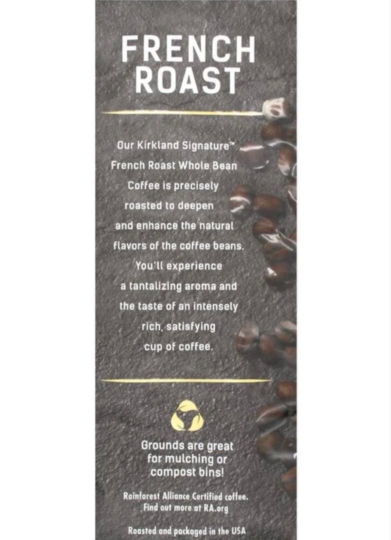 【2袋】コストコ カークランド フレンチロースト コーヒー豆 1.13kg×2袋