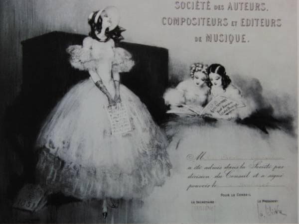 ルイ・イカール限定版・アールデコ、音楽学校、希少な額装用画集より