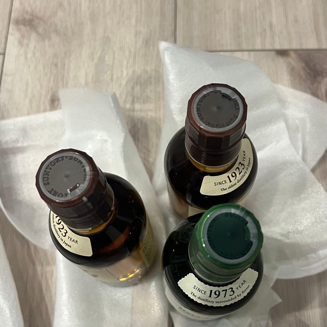 山崎　白州　ミニボトル　180ml ウイスキー 3本セット