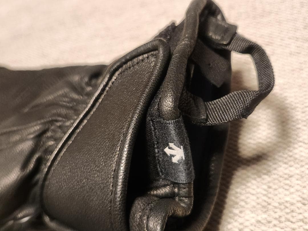 DESCENTE デサント レザー　3フィンガーグローブ　ブラック　LL(O)