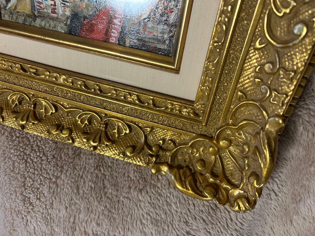 中西良招の油彩画、[ムクタール街] SMサイズ