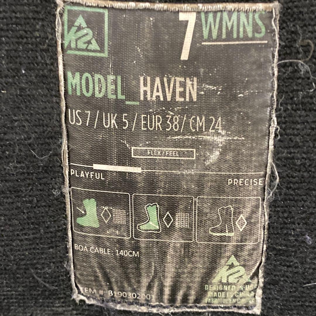 【即日発送_送料無料】スノボ　K2 ケーツー HAVEN ヘブン 24.0cm