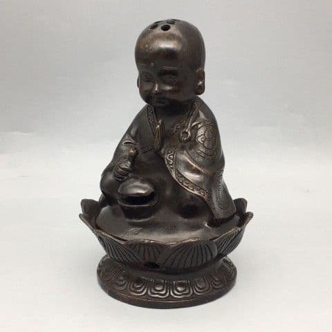 小坊主が香炉 茶道具 香道具 工芸品 美術品 置物