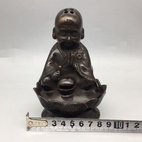 小坊主が香炉 茶道具 香道具 工芸品 美術品 置物