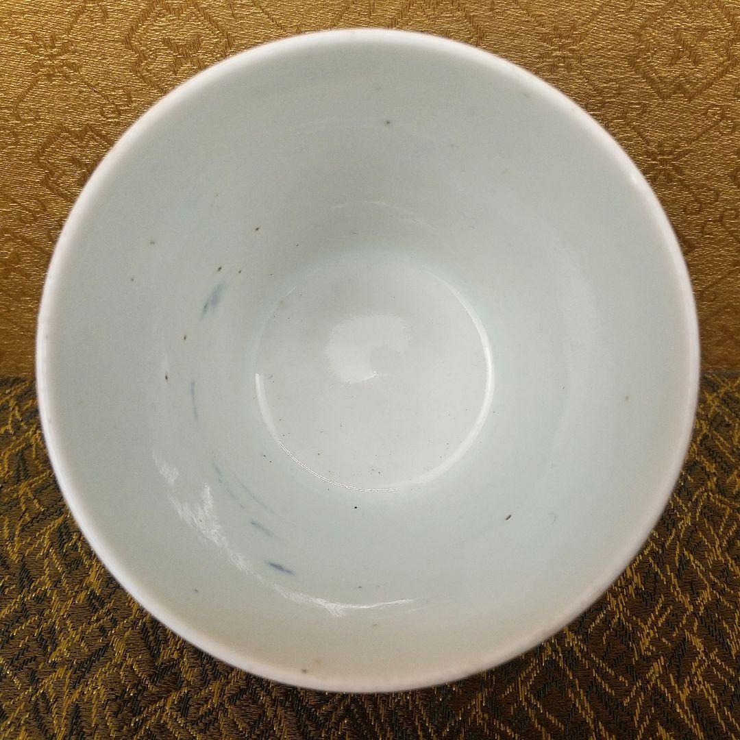 【お値下げしました！】古伊万里　そば猪口　染付　花文