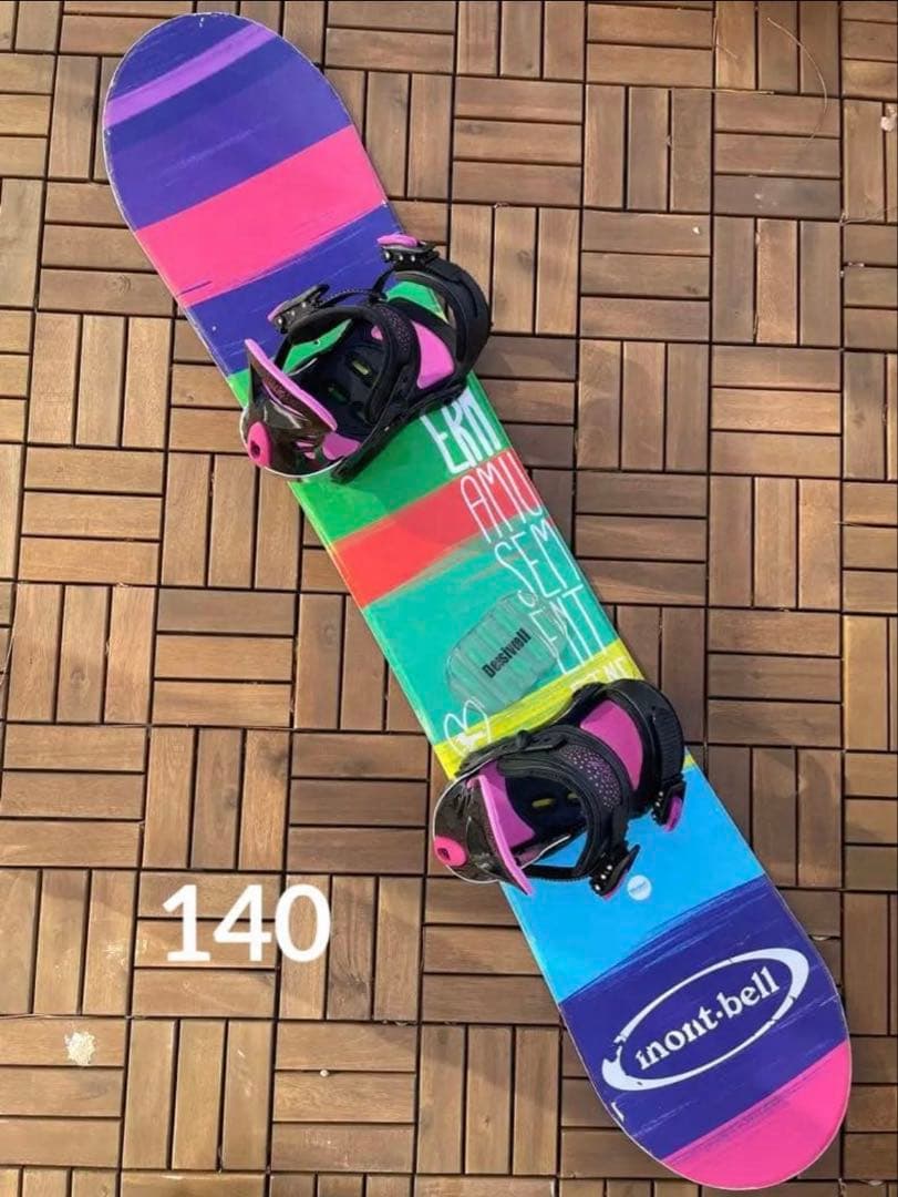 スノーボード 140 ビンディング　セット