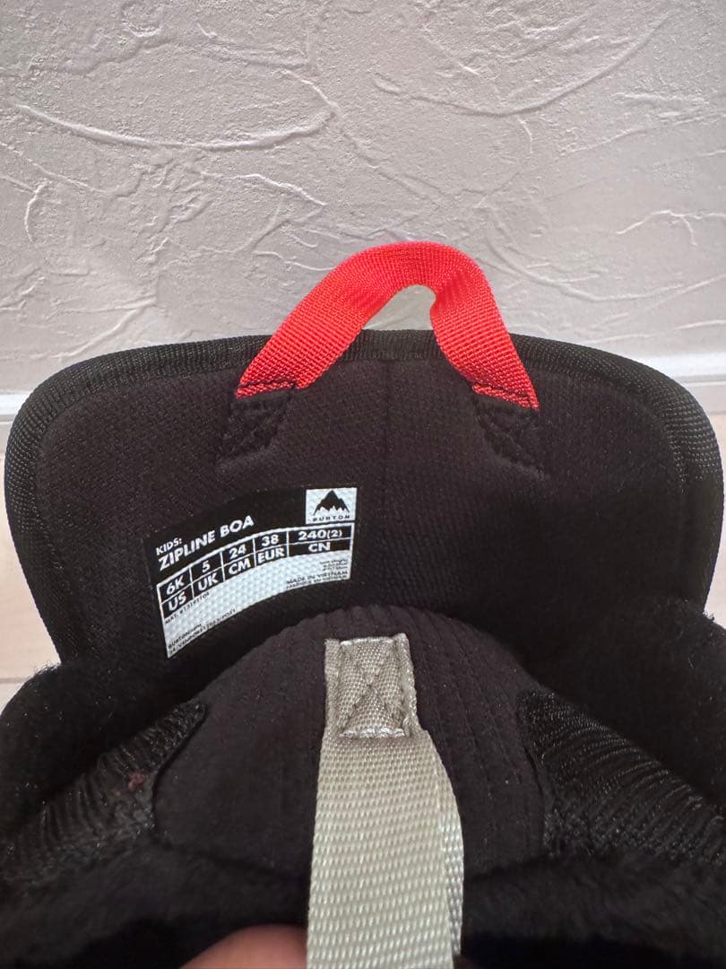 Zipline BOA 子ども用スノーボードブーツ ブラック バートン 24cm